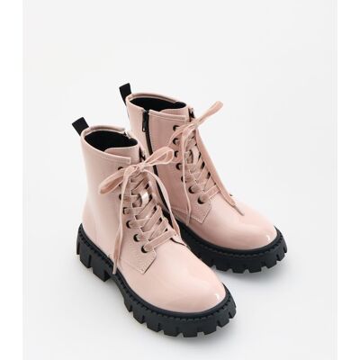 Reserved - Lakierowane botki - pastelowy róż - female - Size: 28,29,30,31,32,33,34,35,36,37 Reserved - Lakierowane botki - pastelowy róż - female - Size: 28,29,30,31,32,33,34,35,36,37