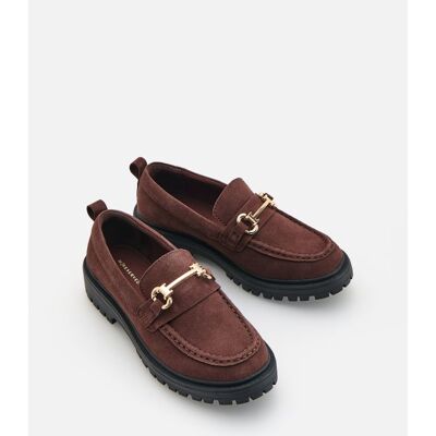Reserved - Loafersy z klamrą - ciemnobrązowy - female - Size: 30,31,32,33,34,35,36,37,38,39 Reserved - Loafersy z klamrą - ciemnobrązowy - female - Size: 30,31,32,33,34,35,36,37,38,39