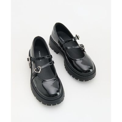 Reserved - Lakierowane loafersy - czarny - female - Size: 28,29,30,31,32,33,34,35,36,37,38 Reserved - Lakierowane loafersy - czarny - female - Size: 28,29,30,31,32,33,34,35,36,37,38