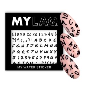 MYLAQ Naklejki wodne na paznokcie My Alphabet Sticker