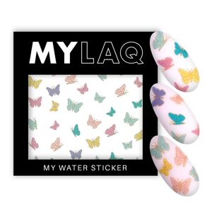 MYLAQ Naklejki wodne Colorful Butterfly Sticker