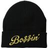 NEFF WOMEN BEANIE BOSSIN BLACK One Size  - BOSSIN BLACK - female