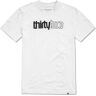 THIRTYTWO DOUBLE TEE WHITE BLACK S  - WHITE BLACK - male