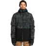 QUIKSILVER MISSION PRINTED BLOCK SPRAY CAMO TRUE BLACK XS  - SPRAY CAMO TRUE BLACK - male