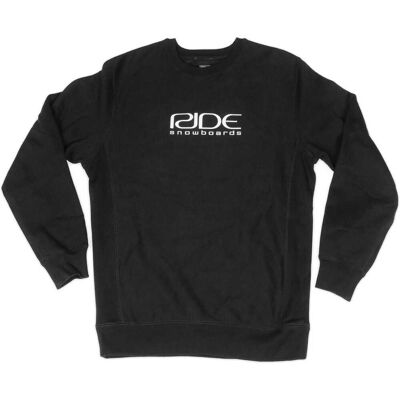 RIDE ZERO LOGO CREW SWEATSHIRT - BLACK - Unisex RIDE ZERO LOGO CREW SWEATSHIRT - BLACK - Unisex