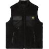 FUNKY GROG SHERPA VEST BLACK XL  - BLACK - unisex