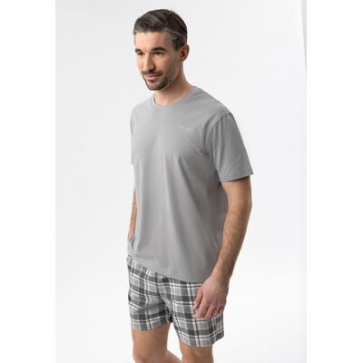 Volcano Piżama męska z szortami U-SEN - Szary - Male - Size: XXL Volcano Piżama męska z szortami U-SEN - Szary - Male - Size: XXL