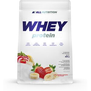AllNutrition WHEY Białko - Truskawkowo-bananowe - 908 g AllNutrition WHEY Białko - Truskawkowo-bananowe - 908 g