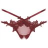 Rene Rofe String I Like It Rough z otwartym krokiem - Burgund