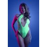 Glow NOCTURNAL Halter Body - Cytrynowy Neony