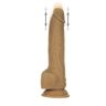 Realistyczne dildo Naked Addiction z funkcją posuwu i pilotem sterującym – 23 cm