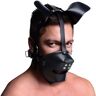 Master Series Puppy Play Masker z Ballgag - Czarny