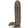 Dr Skin Dr. Skin – dildo z przyssawką Mr. Mister 26,5 cm – czekoladowe