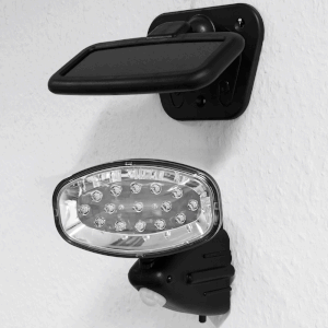 monzana® Solarna lampa ścienna LED Zestaw 3 czujników ruchu