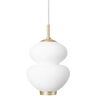 LYFA PEANUT 175 Lampa Wisząca Opal/Mosiężna