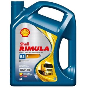 SHELL Rimula R5 E 10W40 5L - syntetyczny olej silnikowy do samochodów ciężarowych