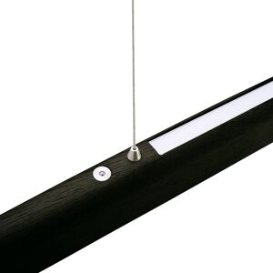 HerzBlut Arco żyrandol LED dąb węgiel 130cm