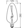 OSRAM LED Vintage 1906, C125, żarnik, szary, E27, 4 W, 818