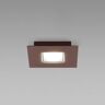 Fabbian Quarter – lampa sufitowa LED z brązowym brzegiem