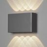 Konstsmide Kinkiet zewnętrzny LED Chieri, 8-punktowy antracyt