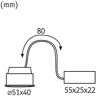 Paulmann Coin Base LED 3-Step-dim 100° 5W 3 000 K