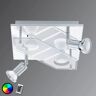 EGLO Kwadratowa lampa sufitowa Cabo-C LED RGBW