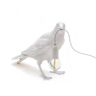 Seletti Lampa tarasowa LED Bird Lamp, czekać, biała