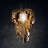 Lampa wisząca Slamp Aria S, złota, Ø 50 cm