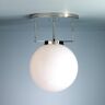 Tecnolumen Lampa sufitowa Brandt w stylu Bauhaus 35 cm nikiel