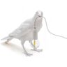 Seletti Lampa tarasowa LED Bird Lamp, czekać, biała