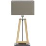 Lampa stołowa HerzBlut Bi Bob, naturalny dąb/taupe