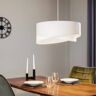 Maco Design Lampa wisząca Vivien z białego weluru