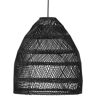 PR Home Maja lampa wisząca rattan czarna Ø 36,5 cm