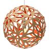 david trubridge Floral lampa wisząca Ø 40cm bambusowo-czerwona