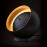 Oluce Eva lampa stołowa LED w kształcie kuli czarna