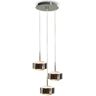 Top Light Lampa wisząca LED Puk Meg Maxx Drop Trio, nikiel