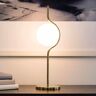 FARO BARCELONA Lampa stołowa LED Le Vita ze szkłem opalizowanym