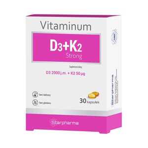 Starpharma Vitaminum D3 + K2 Strong 30 Kapsułek - Starpharma