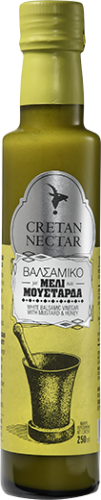 Cretan Nectar Winny ocet balsamiczny z miodem i musztardą 250ml