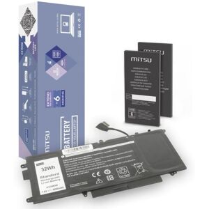 Mitsu Bateria do Dell Latitude E5289, 7390 4200 mAh (32 Wh) 7.6V