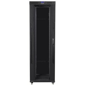 Lanberg Szafa instalacyjna rack stojąca 19 42U 800x1200 czarna, drzwi szklane LCD (Flat pack)