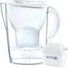 Dzbanek filtrujący do wody BRITA Marella Cool White, 2,4 l + filtr do wody BRITA Maxtra+