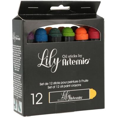 Artemio 12 kredek farby olejnej - Kolory podstawowe Artemio 12 kredek farby olejnej - Kolory podstawowe