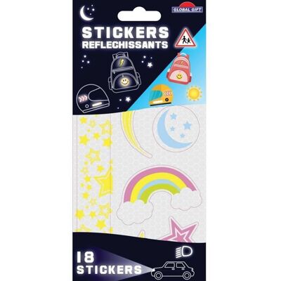 Inny producent 18 naklejek retro-refleksyjnych - Gwiazdy - Odporne i wodoodporne Inny producent 18 naklejek retro-refleksyjnych - Gwiazdy - Odporne i wodoodporne
