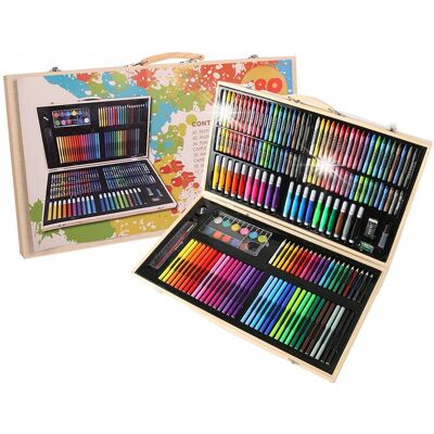 Inny producent 188W1 ZESTAW ARTYSTYCZNY XXL DO MALOWANIA WALIZKA KREDKI FARBY PISAKI / Zutto Inny producent 188W1 ZESTAW ARTYSTYCZNY XXL DO MALOWANIA WALIZKA KREDKI FARBY PISAKI / Zutto