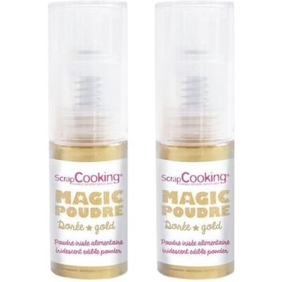 ScrapCooking Złoty Spray z Proszkiem do Żywności - Jadalny Iryzujący Złoty ScrapCooking Złoty Spray z Proszkiem do Żywności - Jadalny Iryzujący Złoty