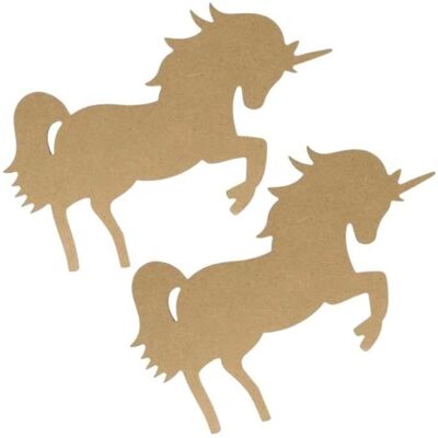 Artemio 2 drewniane sylwetki jednorożca mdf 15 cm Artemio 2 drewniane sylwetki jednorożca mdf 15 cm