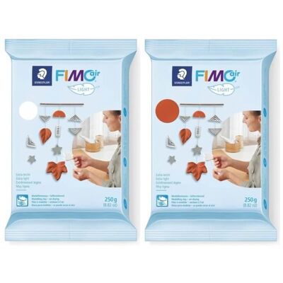 Staedtler Model Fimo Air Light Masa plastyczna - Biała, Terakota - Lekka, Masa plastyczna Staedtler Model Fimo Air Light Masa plastyczna - Biała, Terakota - Lekka, Masa plastyczna