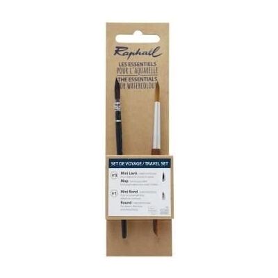 Inny producent 2 pędzle akwarelowe Raphaël Les Essentiels zestaw podróżny mini lavis i mini okrągły Inny producent 2 pędzle akwarelowe Raphaël Les Essentiels zestaw podróżny mini lavis i mini okrągły