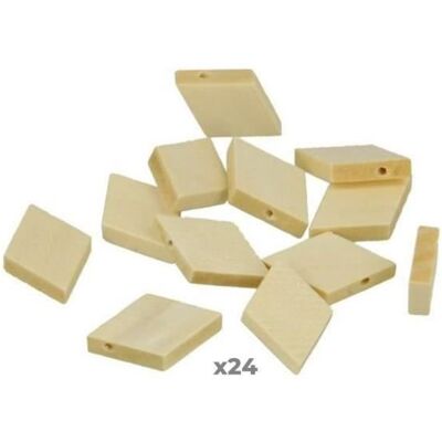 Artemio 24 diamentowe drewniane koraliki 30 mm Artemio 24 diamentowe drewniane koraliki 30 mm